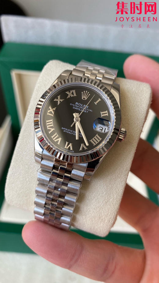 劳力士GS日志31系列 女款日志31mm 黑盘罗马面 女士腕表 2236机 新品劳力士女款蚝式日志型腕表31mm 到货 商品图3