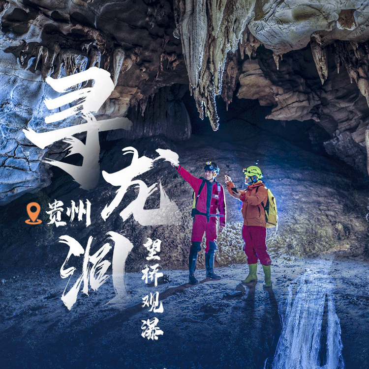 贵州一日游｜寻龙洞探洞历险，喀斯特溶洞|地心共舞| 部落遗迹|洞穴电影|地心攀爬|绳降|望桥观瀑|中式茶歇