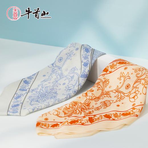 牛首山文创x万事利联名款云水禅心时尚百搭大尺寸丝巾围巾礼盒 商品图0
