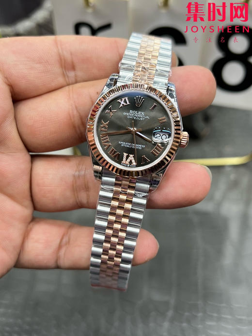 Rolex劳力士GS日志型系列 女款31mm 日志31系列 间玫金灰盘 女士腕表 搭载改Cal.2236 商品图2