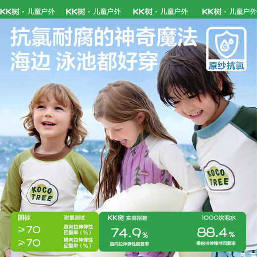 【KK树】苹果岛屿亲子小护盾泳衣（单泳衣） 商品图2