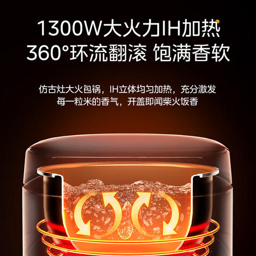 【积分兑换】美的（Midea）电饭煲 家用大容量多功能智能预约电饭锅MB-4C98H 4L 商品图4