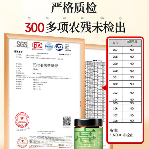 【宝岛五指毛桃伏湿膏】赤小豆茯苓橘皮茯湿膏祛湿膏！ 商品图8