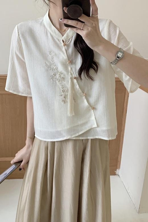 ELLA JADE 素雅中式刺绣不规则套装裙 20687 商品图5