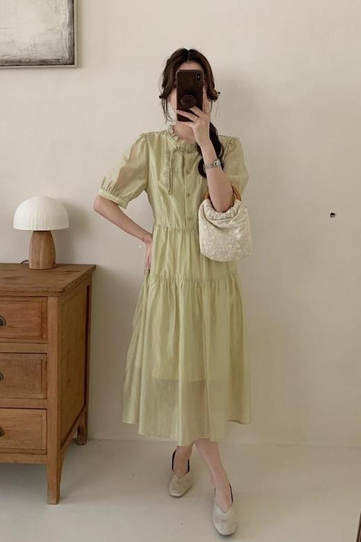 Stay2Weeks 法式茶歇泡泡袖连衣裙 20693 商品图1