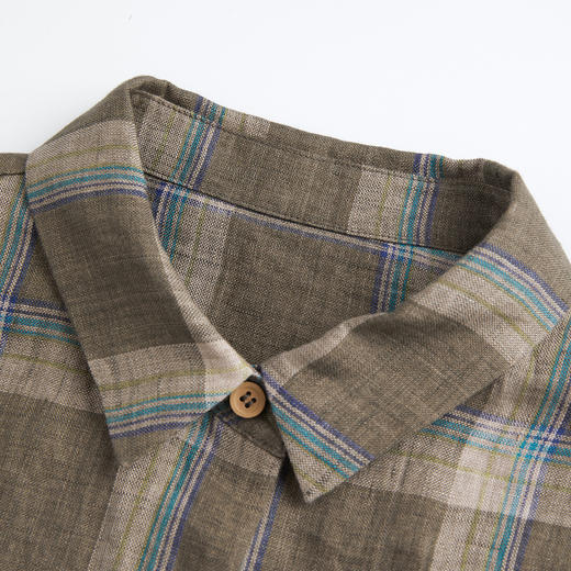 ROMI STUDIO“复古文艺”美式亚麻衬衫外套RWCRS04638 商品图2