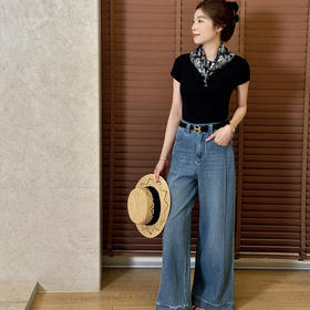 良木礼——阔腿牛仔裤