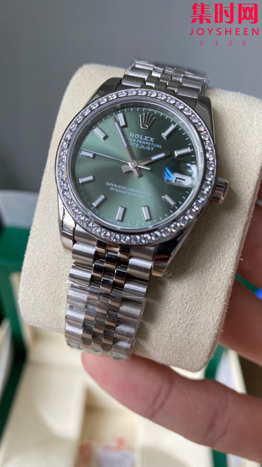 劳力士日志31系列 A+女款日志31mm 女士腕表 升级v2版 2236机 细节再次提升 新品劳力士Rolex女款蚝式日志型腕表31mm 薄荷绿 到货 商品图3