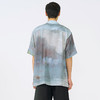 YOKE LANDSCAPE PRINTED OPEN COLLAR艺术家合作系列天丝短袖衬衫 商品缩略图2