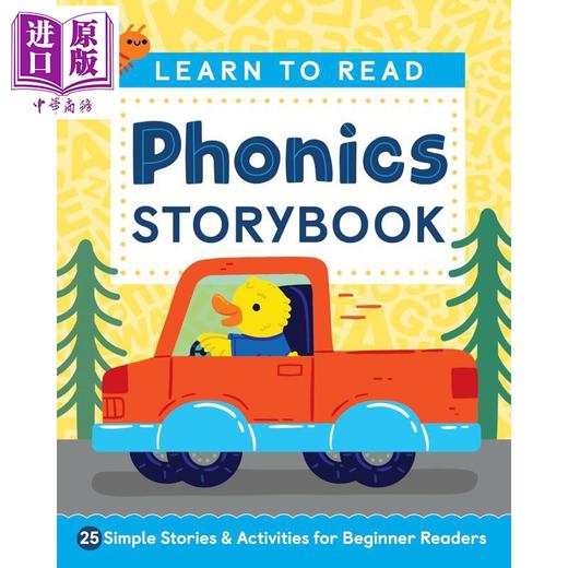 【中商原版】从字母到自主阅读 自然拼读故事书 适合初学者阅读的 25 个简单故事和活动 Learn to Read Phonics Storybook 商品图0