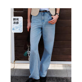 【大都会】凉感防晒TeenieWeenie小熊牛仔裤女2025夏季新款女装