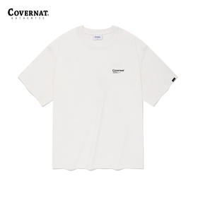 covernat韩国潮牌男女情侣同款短袖时尚图案 T 恤2024春夏新CO2402ST32