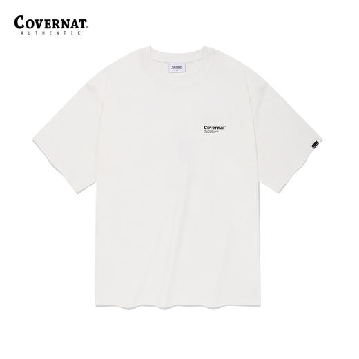 covernat韩国潮牌男女情侣同款短袖时尚图案 T 恤2024春夏新CO2402ST32 商品图0