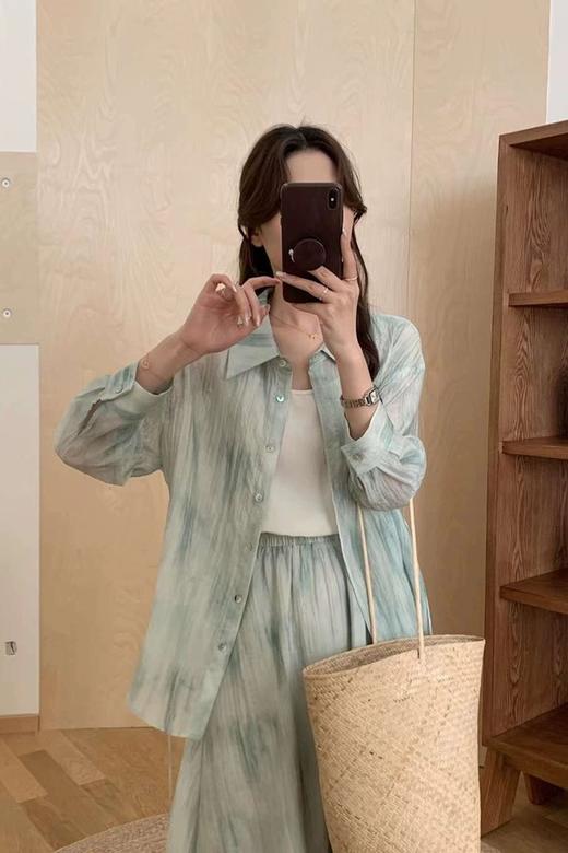 ELLA JADE 设计感晕染衬衫吊带内搭半身裙套装 20685 商品图5