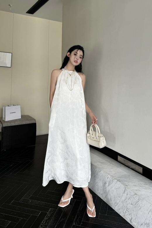 SUMMER & SAGE 甜美浪漫提花挂脖连衣裙 20500 商品图3