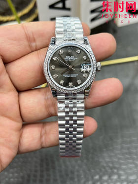 Rolex劳力士GS日志型系列 女款31mm 日志31系列 灰盘钻面 女士腕表 搭载改Cal.2236