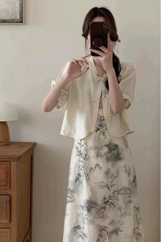 ELLA JADE 水墨山印花新中式套装 20705 商品图4