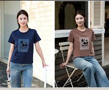 586035精梳棉波西米亚文化棉T 商品图2