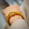 【普陀山】天然老蜜蜡手串  鸡油黄老花蜜琥珀手链蜜蜡路路通串珠佛珠 商品缩略图3