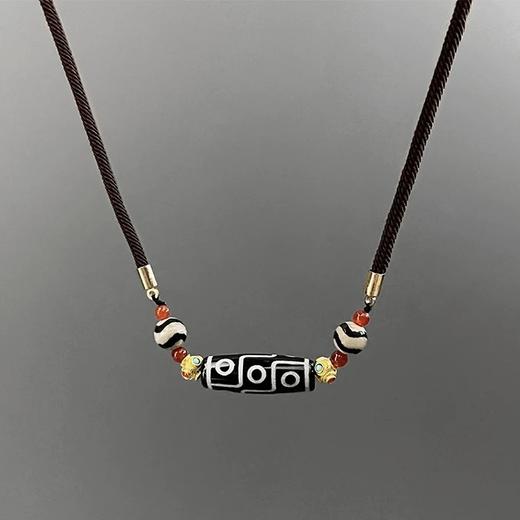 【敦煌民族风九眼天珠项链】民族风 男士项链新款高级感配饰新中式复古 配饰男女同款 商品图4