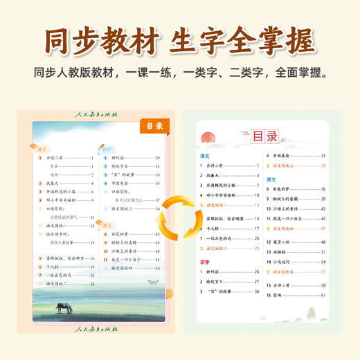 【1-6年级】25新版 写好中国字 上下册 人教版同步字帖 商品图1