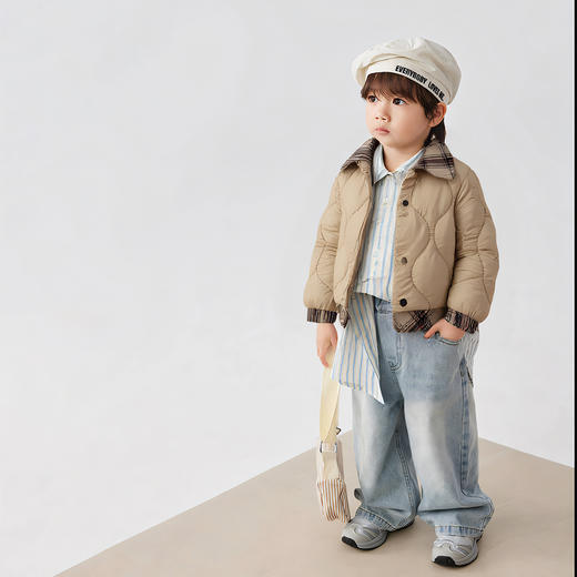 Cucutas男幼童羽绒服CY25WIW587橄榄绿/咖色调（90#-130#） 商品图3