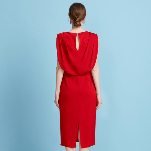 EITIE爱特爱夏季新款气质高腰显瘦设计小礼服连衣裙7877510 商品图5