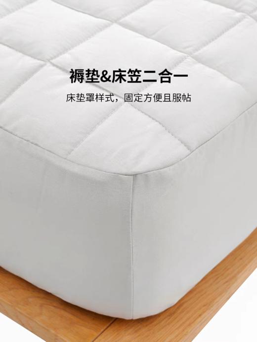松植屋全棉夹棉床笠保护套抑菌防螨席梦思床垫防尘罩加厚床罩四季可用1.5米/1.8米床 商品图3