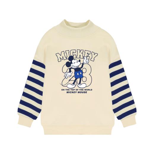 迪士尼男女童卫衣加绒款一体绒保暖上衣男女童打底衫冬季半高领 商品图7