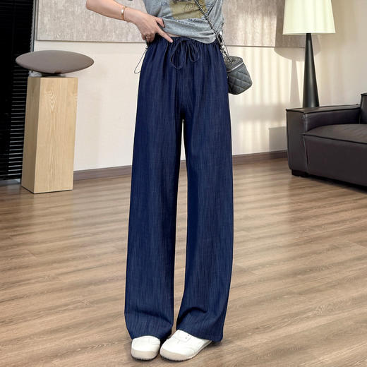 天丝竹竿裤！越洗越软! 2025长版及简窄阔腿裤垂感显瘦天丝裤! 商品图5