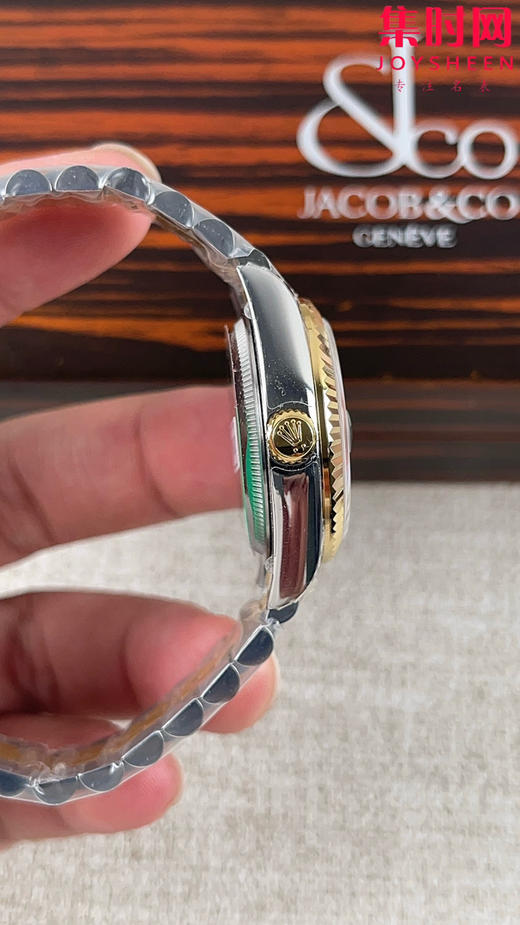 Rolex劳力士GS日志型系列 女款31mm 日志31系列 间金黑盘钻面 女士腕表 搭载改Cal.2236 商品图2