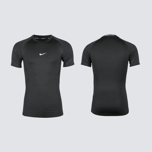 小李子NIKE耐克足球运动紧身舒适透气训练短袖成人男FB7933-010 商品图4