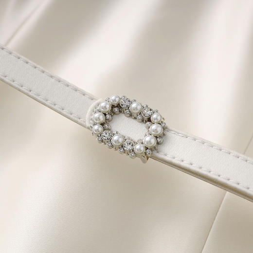 「高货wl」全新升级【铂金会员339/天猫459/差价120】(02323) 洛诗琳气质法式方领轻奢连衣裙2025夏季知性优雅A字裙女wl02323 商品图2