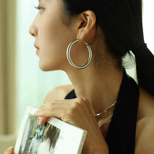 【玫瑰的故事-刘亦菲同款】Ancient Rome古罗马时期 | 银丝耳圈 商品图1