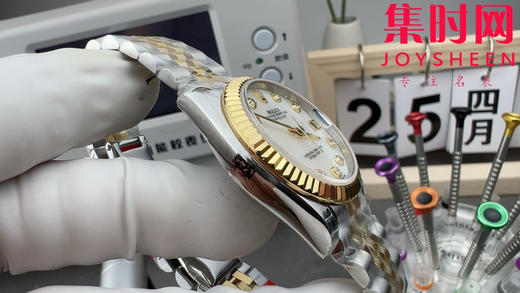 Rolex劳力士GS日志型系列 女款31mm 日志31系列 间金贝母钻面 女士腕表 搭载改Cal.2236 商品图2