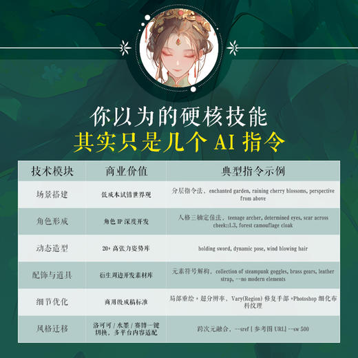 AI动漫角色设定教程 OC人物设定AI教程Midjourney角色设计原创二创 AI绘画基础 世界观MJ同人设定 商品图2