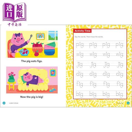 【中商原版】从字母到自主阅读 自然拼读故事书 适合初学者阅读的 25 个简单故事和活动 Learn to Read Phonics Storybook 商品图1
