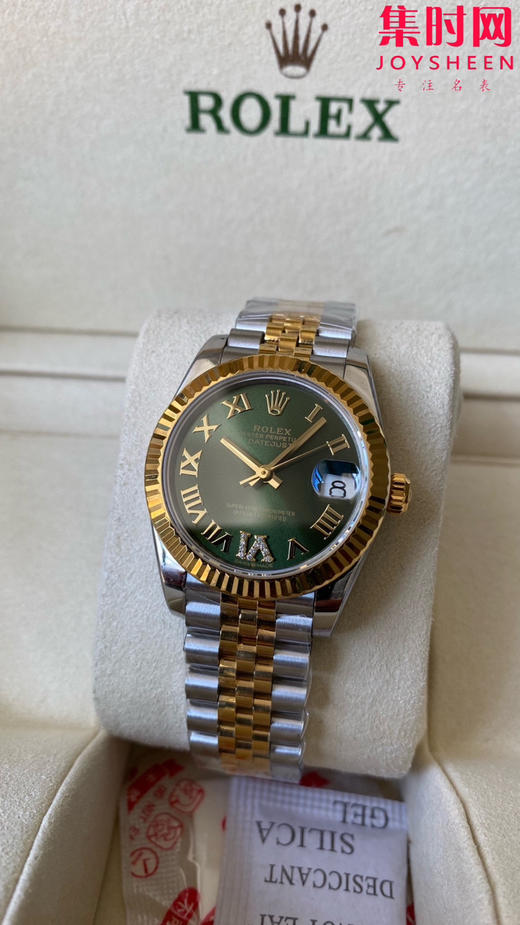 劳力士GS日志31系列 女款日志31mm 间金绿盘罗马面 女士腕表 2236机 新品劳力士女款蚝式日志型腕表31mm 到货 商品图2