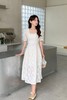 ELLA JADE 法式方领印花蕾丝连衣裙 20531 商品缩略图0