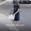 【专属特价】熙世界休闲花卉印花T恤裙女夏2025新款气质宽松休闲懒人裙连衣裙 商品缩略图2