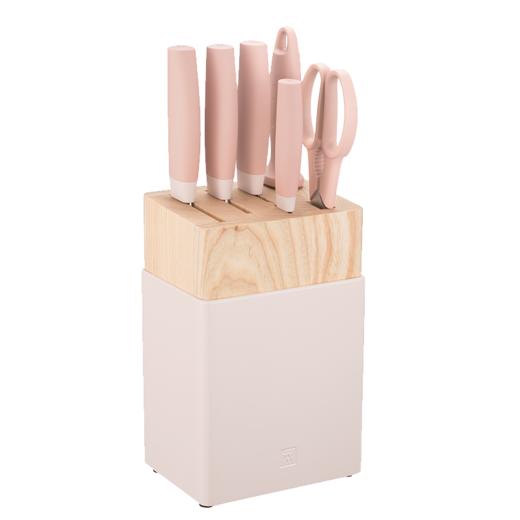 【仅自提】6920762540641 双立人ZWILLING 【心动粉粉】Now S多件套砍刀中片刀刀具套装切菜刀【七件套】 商品图0