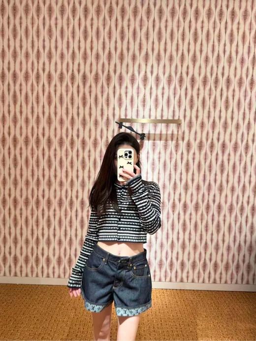 驴家新款钩花条纹开衫（TM） 商品图5