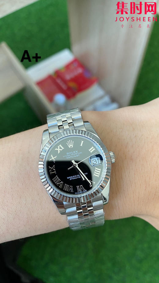 劳力士GS日志31系列 女款日志31mm 黑盘罗马面 女士腕表 2236机 新品劳力士女款蚝式日志型腕表31mm 到货 商品图8
