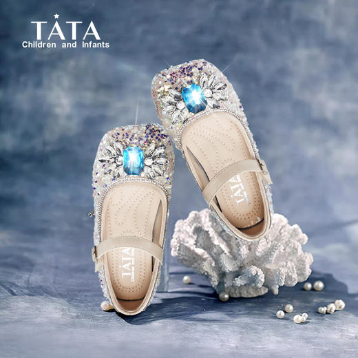 心选丨TATA女童新款水钻公主鞋TT3306 商品图2