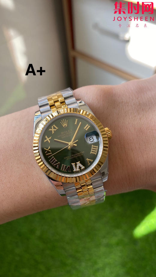 劳力士GS日志31系列 女款日志31mm 间金绿盘罗马面 女士腕表 2236机 新品劳力士女款蚝式日志型腕表31mm 到货 商品图8