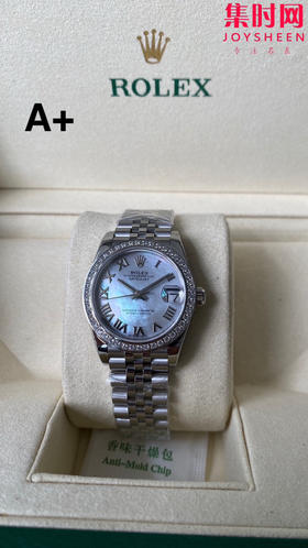 劳力士GS日志31系列 女款日志31mm 贝母罗马面钻圈 女士腕表 2236机 新品劳力士女款蚝式日志型腕表31mm 到货