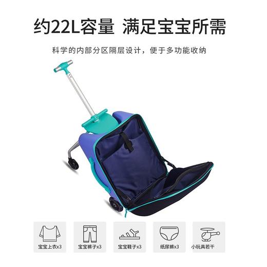 瑞士micro迈古懒人行李箱可坐遛娃神器拉杆箱宝宝带娃旅行箱可骑 商品图1