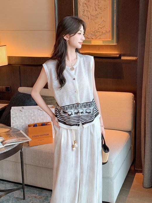 张心子【云感老钱】轻薄凉快气质显瘦开衫针织衫上衣 U2506024 商品图3