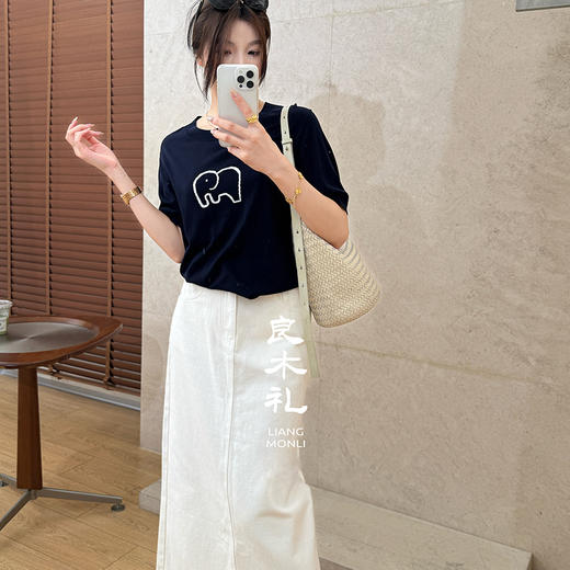 【卖完下架】良木礼牛仔半裙（240506） 商品图1