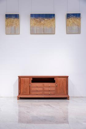 红桥红 家具严选  缅甸花梨(大果紫檀）  【168 六抽屉 空层 餐边柜】